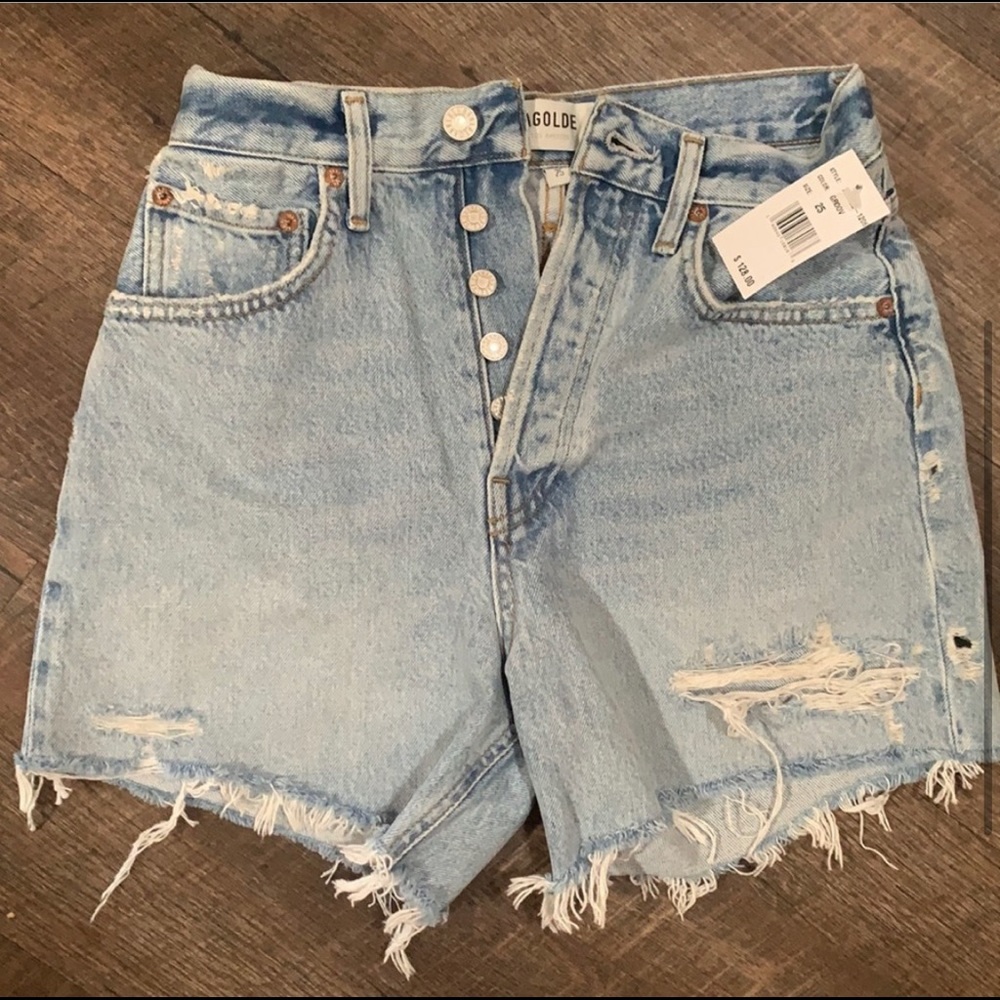 NWT Agolde Riley shorts high rise